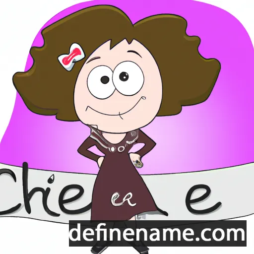 cartoon of the name Cheri