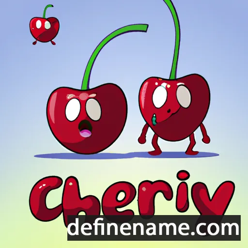 Cherries cartoon