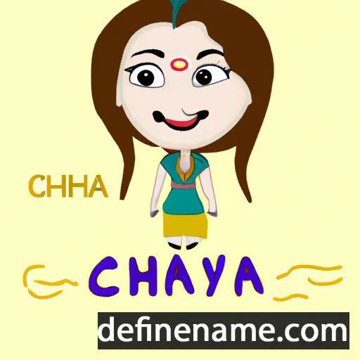 cartoon of the name Chhaya