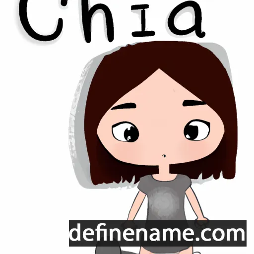 cartoon of the name Chía