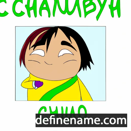 Chimegtuyaa cartoon