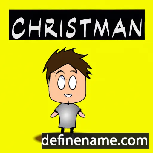 cartoon of the name Christan