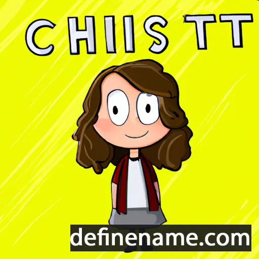 cartoon of the name Christin