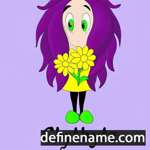 Chrysanthème cartoon