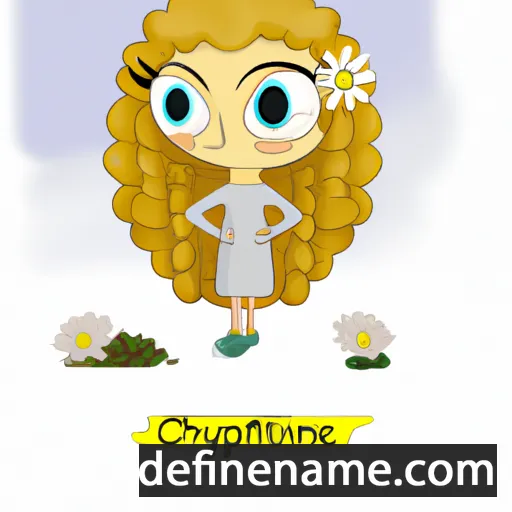 cartoon of the name Chrysanthe