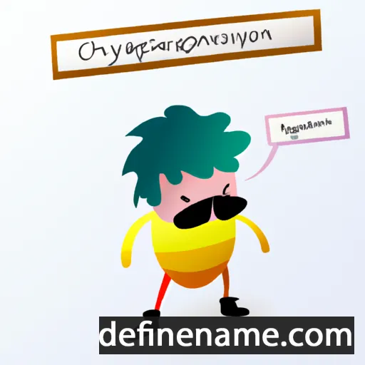 Chrysogonos cartoon