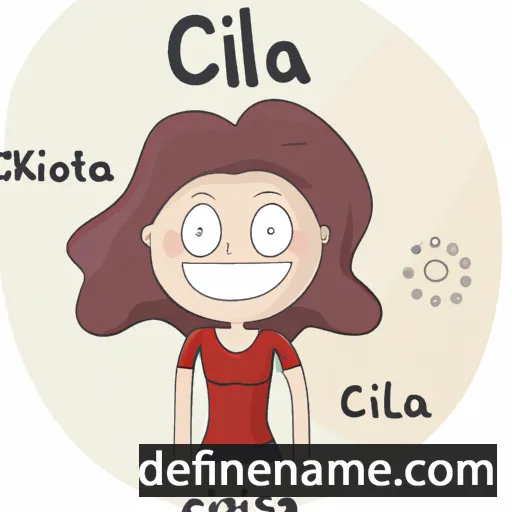 cartoon of the name Cilia