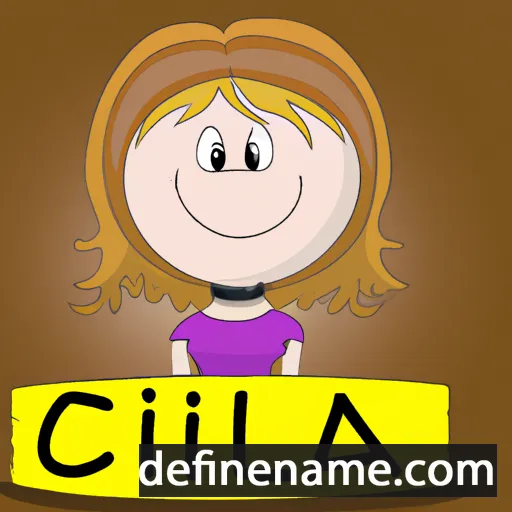 cartoon of the name Cilla