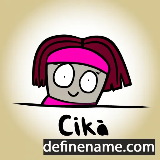 cartoon of the name Cinka