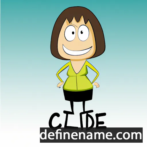 cartoon of the name Cleide