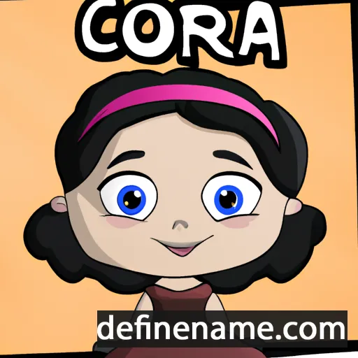 cartoon of the name Cora