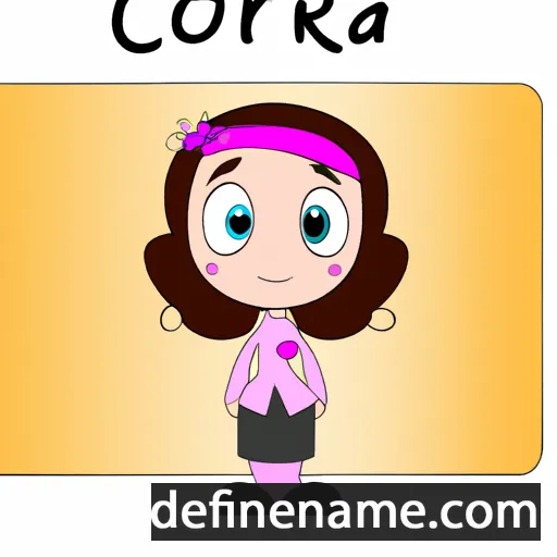 cartoon of the name Coria