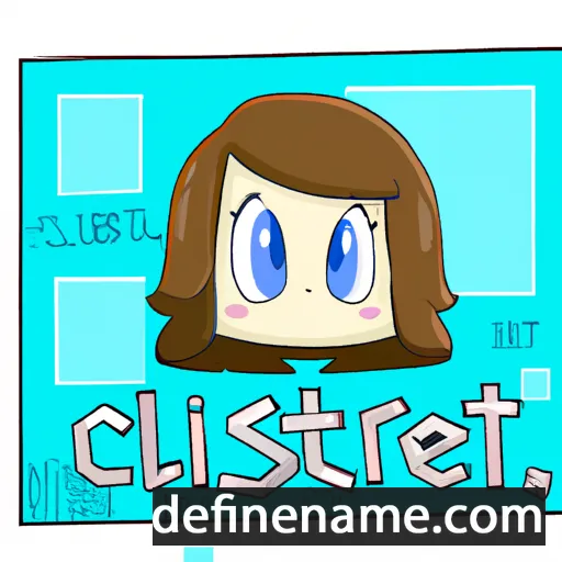 cartoon of the name Cristel