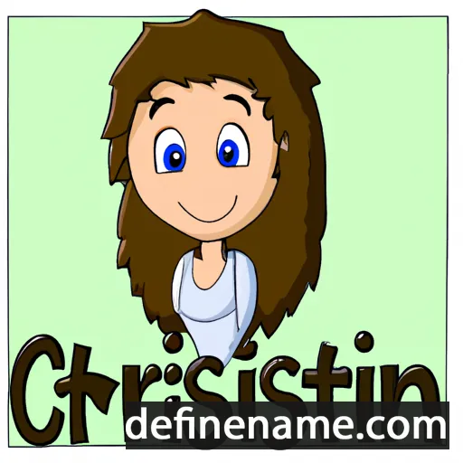 cartoon of the name Cristen