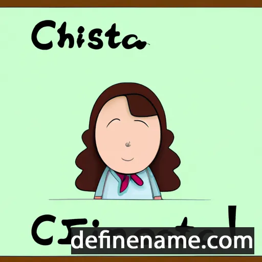 Cristíona cartoon