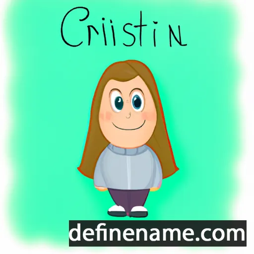 cartoon of the name Cristin