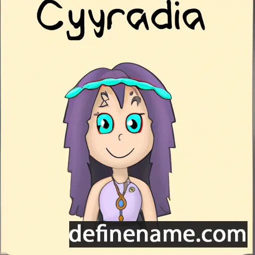 Cyandria cartoon