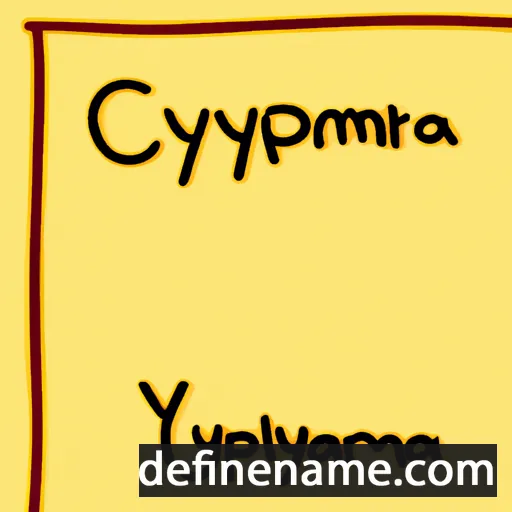 Cymantha cartoon