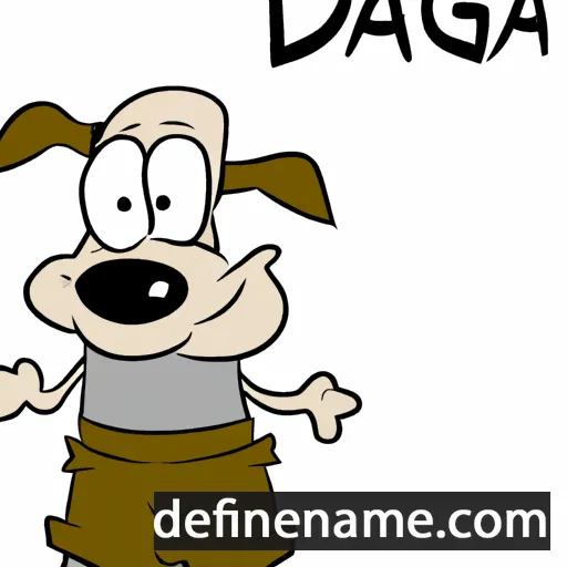 cartoon of the name Daga