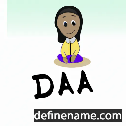 cartoon of the name Daja