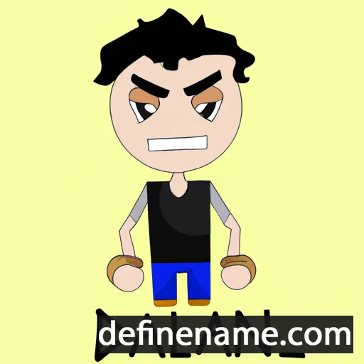 cartoon of the name Dalan