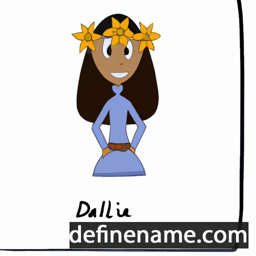 cartoon of the name Dalilah