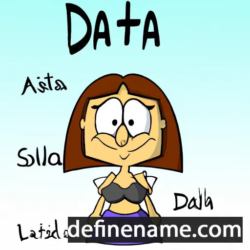 cartoon of the name Dalita