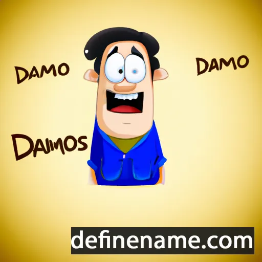 cartoon of the name Damos