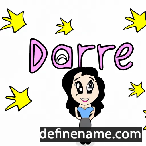 cartoon of the name Darie