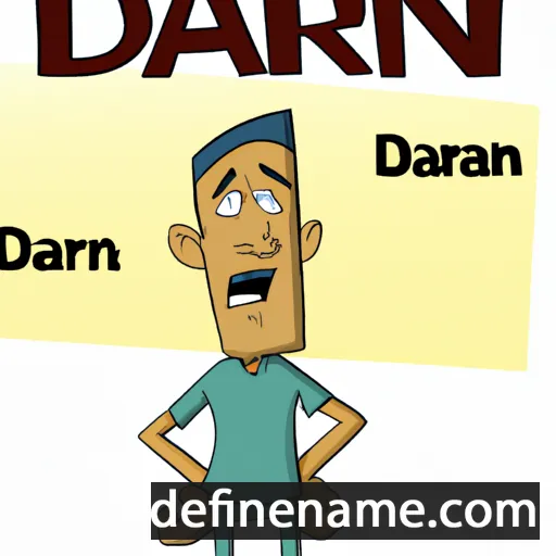 cartoon of the name Darin