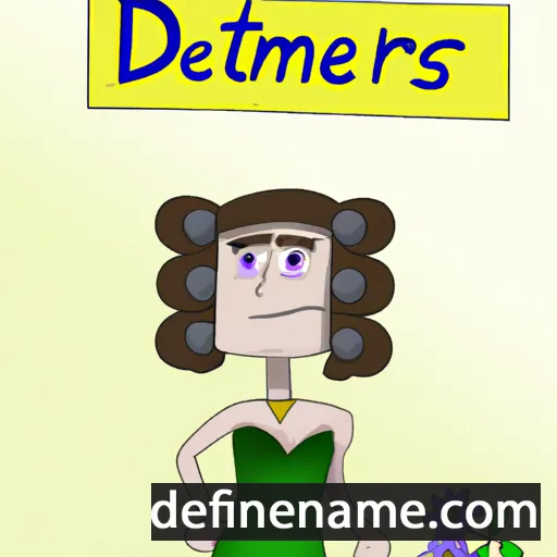 cartoon of the name Demeter