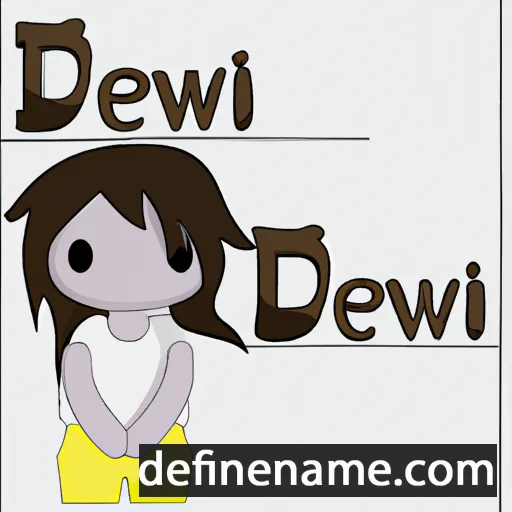 cartoon of the name Dewi