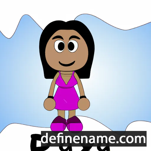 cartoon of the name Daya