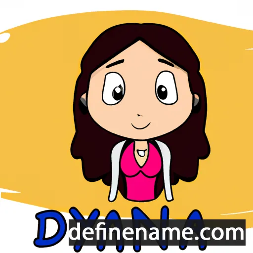 cartoon of the name Dayana