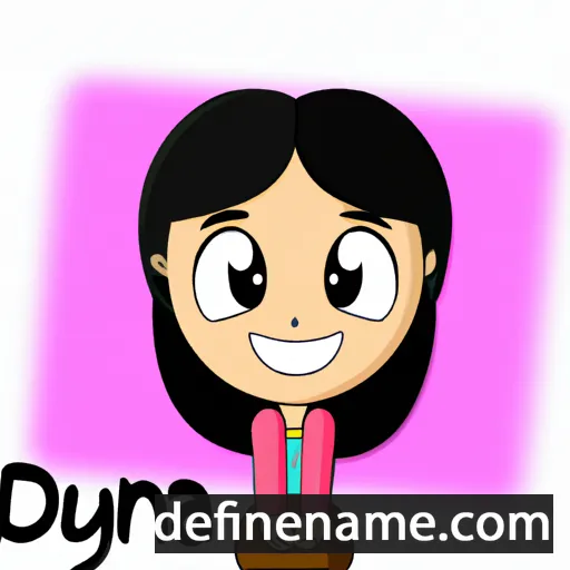 cartoon of the name Dayana