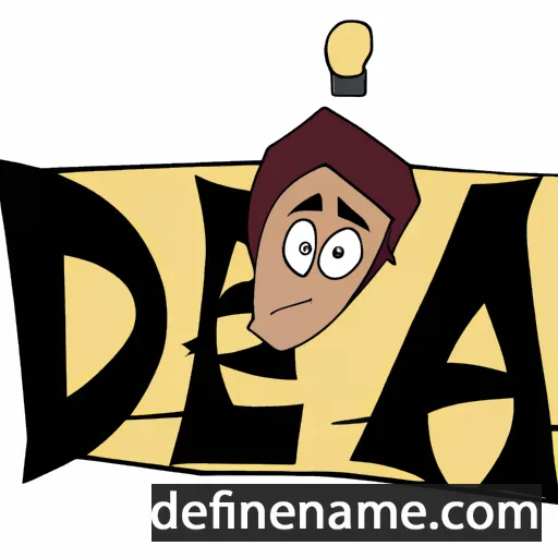 cartoon of the name Dea