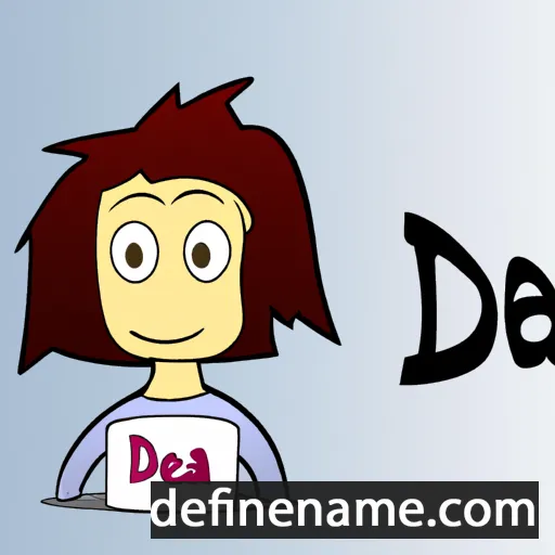 cartoon of the name Dea