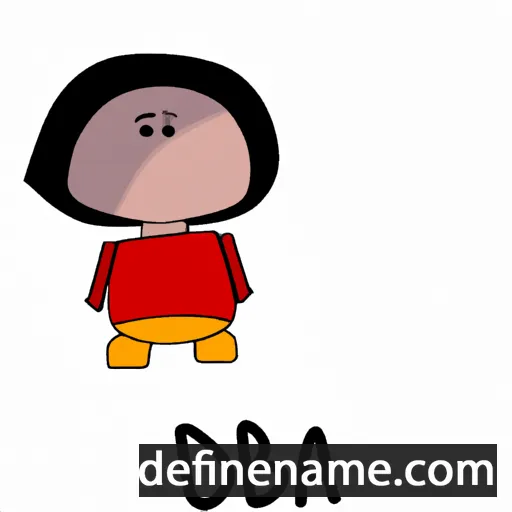 cartoon of the name Deba