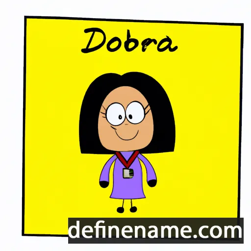 cartoon of the name Debora