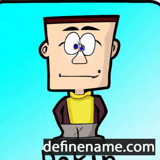 Deekin cartoon