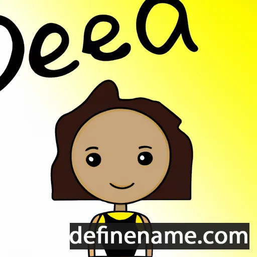 cartoon of the name Deja