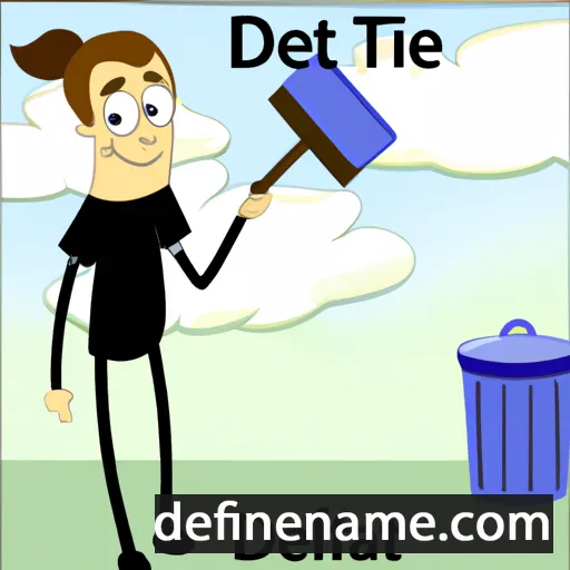 cartoon of the name Deleta