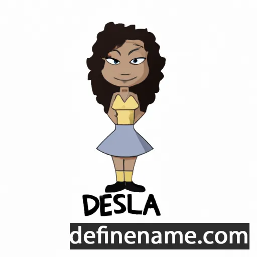 cartoon of the name Delisa