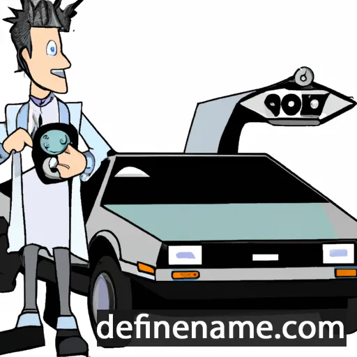 Delorean cartoon