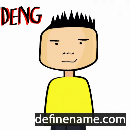 cartoon of the name Deng