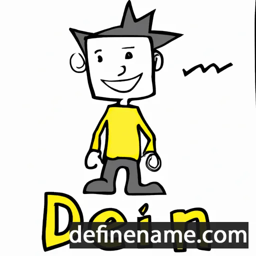 cartoon of the name Deni