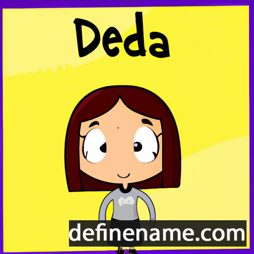 cartoon of the name Denia