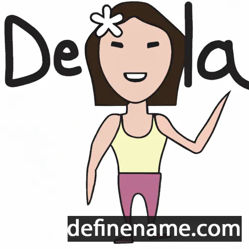 cartoon of the name Denia