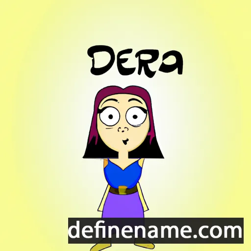 cartoon of the name Dera