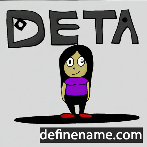 cartoon of the name Deta